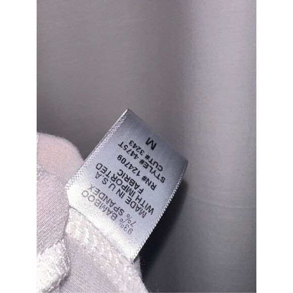 BEAUTIFUL IC Collection Triangle Tunic Top cream/white colored Sz Medium Blouse - Picture 7 of 9